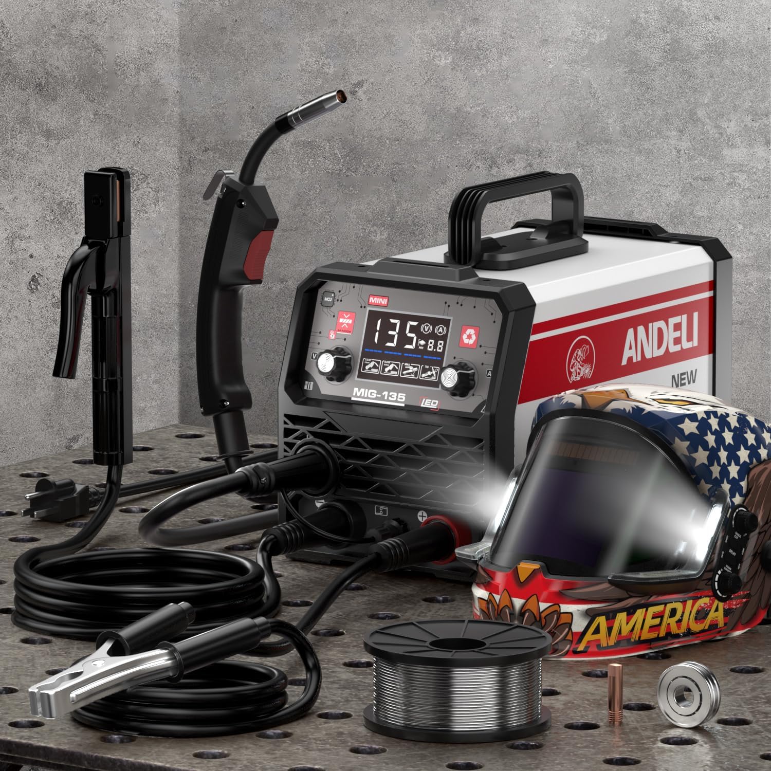 Andeli Accessory ANDELI MIG135 Multiprocess Welder User Manual