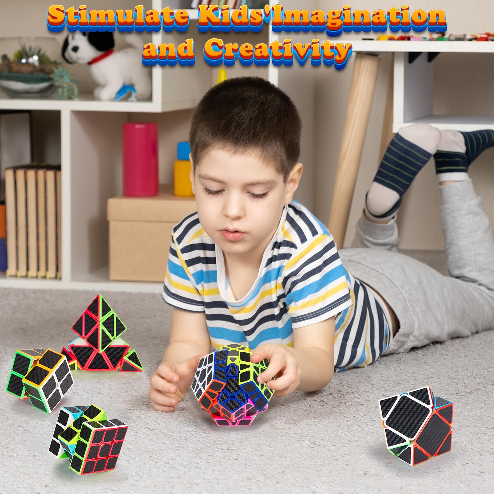 Coolzon Speed Cube Set de Pyraminx Megaminx 2x2 3x3 4x4 Magic
