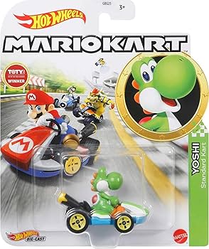 Hot Wheels Die-Cast Mario Kart Yoshi Standard Kart : Amazon.ca