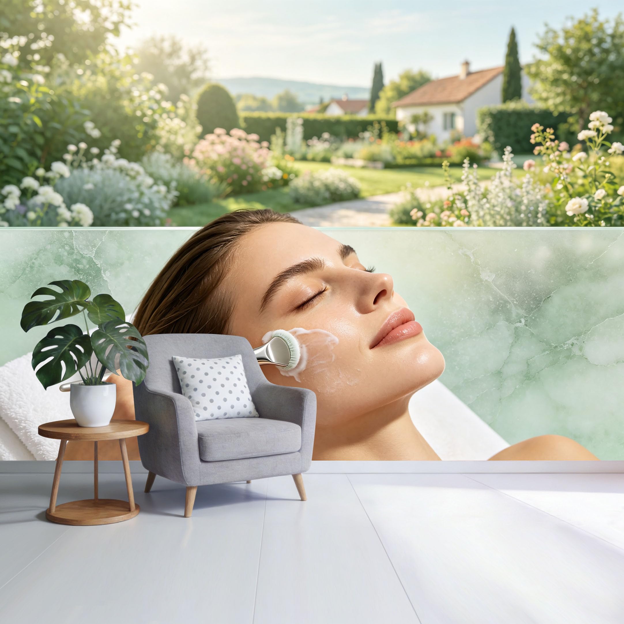 Custom Size Wall Mural Sunny Garden Landscape Blooming Floral Path Botanical Natural Light SelfAdhesive Wall Fabric Removable Wallpaper for Home Office Decor