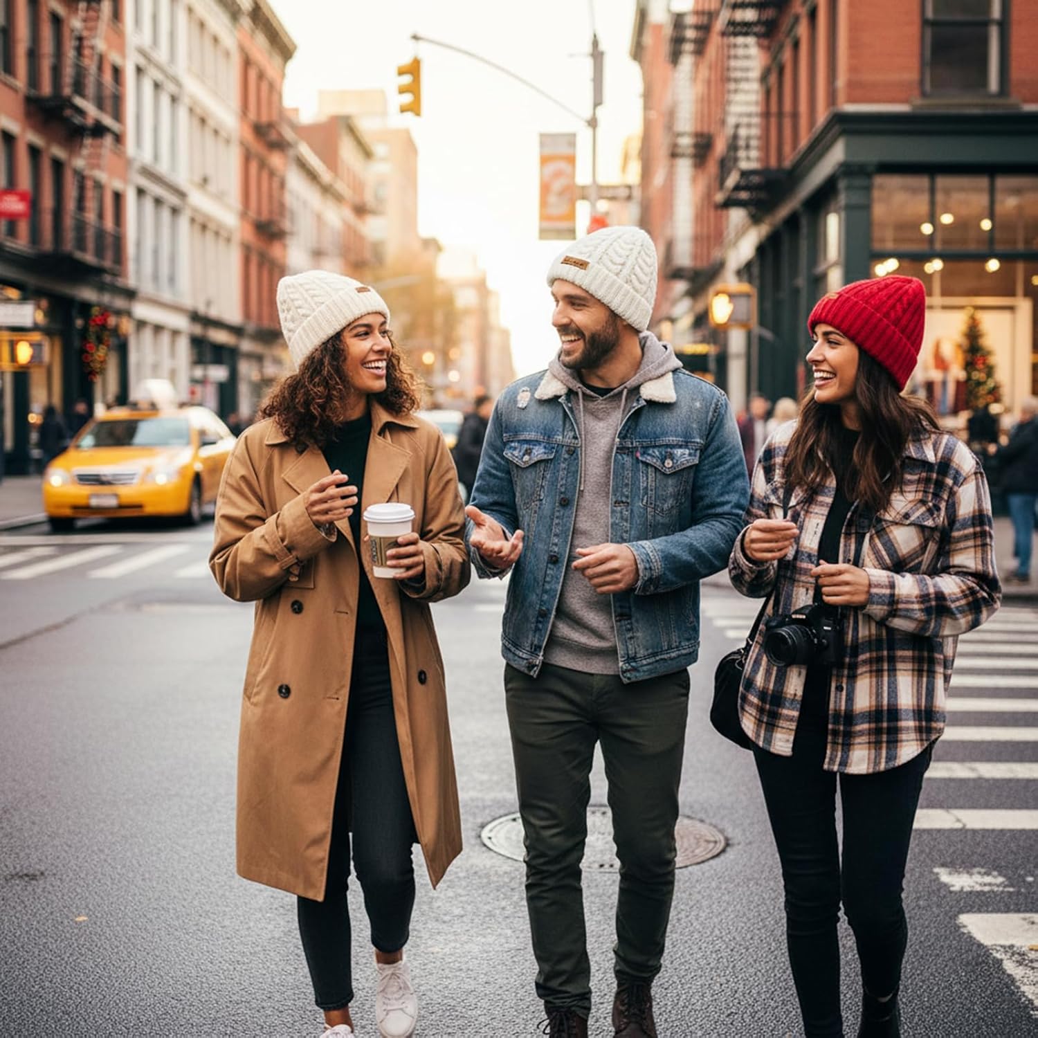 Cable Knit for Women Winter Warm Chunky Skull Cap Cold Weather Fleece Lined Thick Fold Cuff Beanie Hats 2026 - Image 4