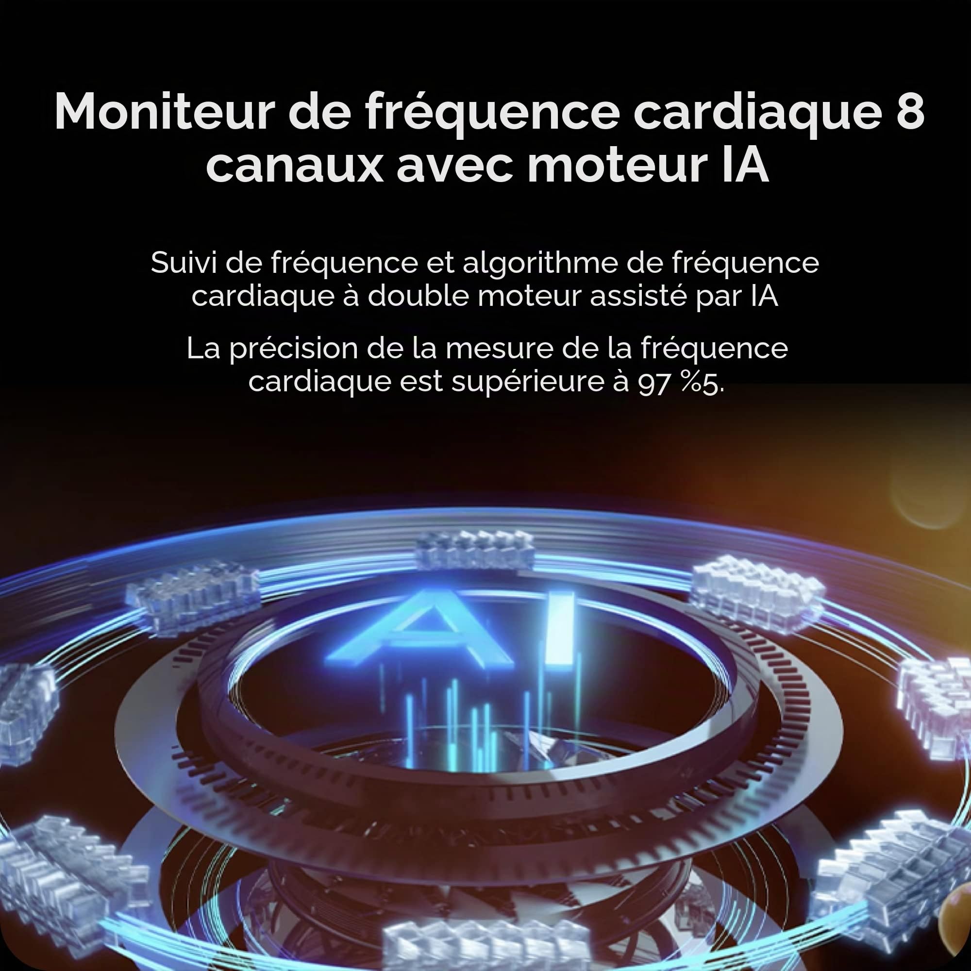 Honor MagicWatch 2, Montre Connectée avec Écran Tactile AMOLED 1,39", Autonomie de 14 Jours, GPS, Montre Fitness avec Mesure du Rythme Cardiaque, Sommeil et de SpO2, 5ATM Imperméable, Noir