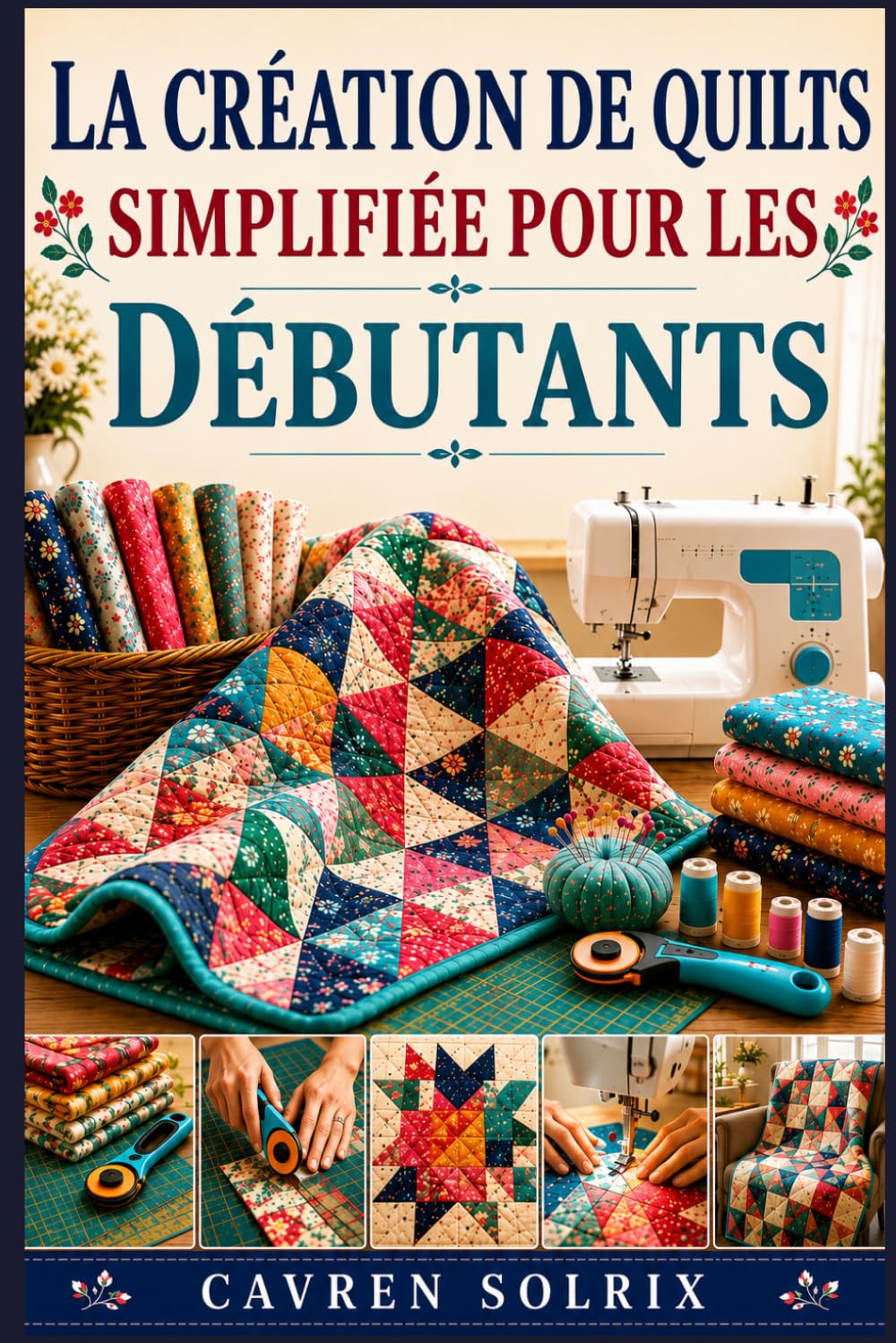 LA CRÉATION DE QUILTS SIMPLIFIÉE POUR LES DÉBUTANTS: Un guide étape par étape des techniques de courtepointe, des modèles faciles et de la création de projets, de la première piqûre à la finition.
