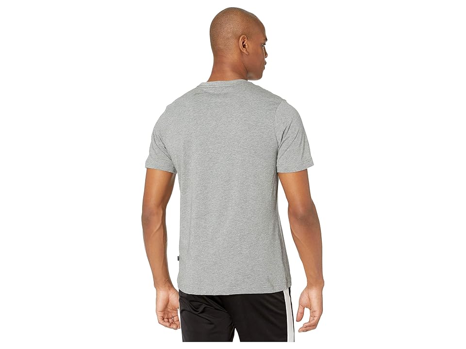 

PUMA ESS Logo Tee (Medium Grey Heather) Men's T Shirt, Gray