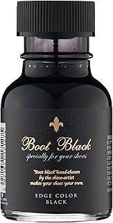 [ブートブラック] ひと塗りで整う コバ専用 エッジカラー 塗布スポンジ付き