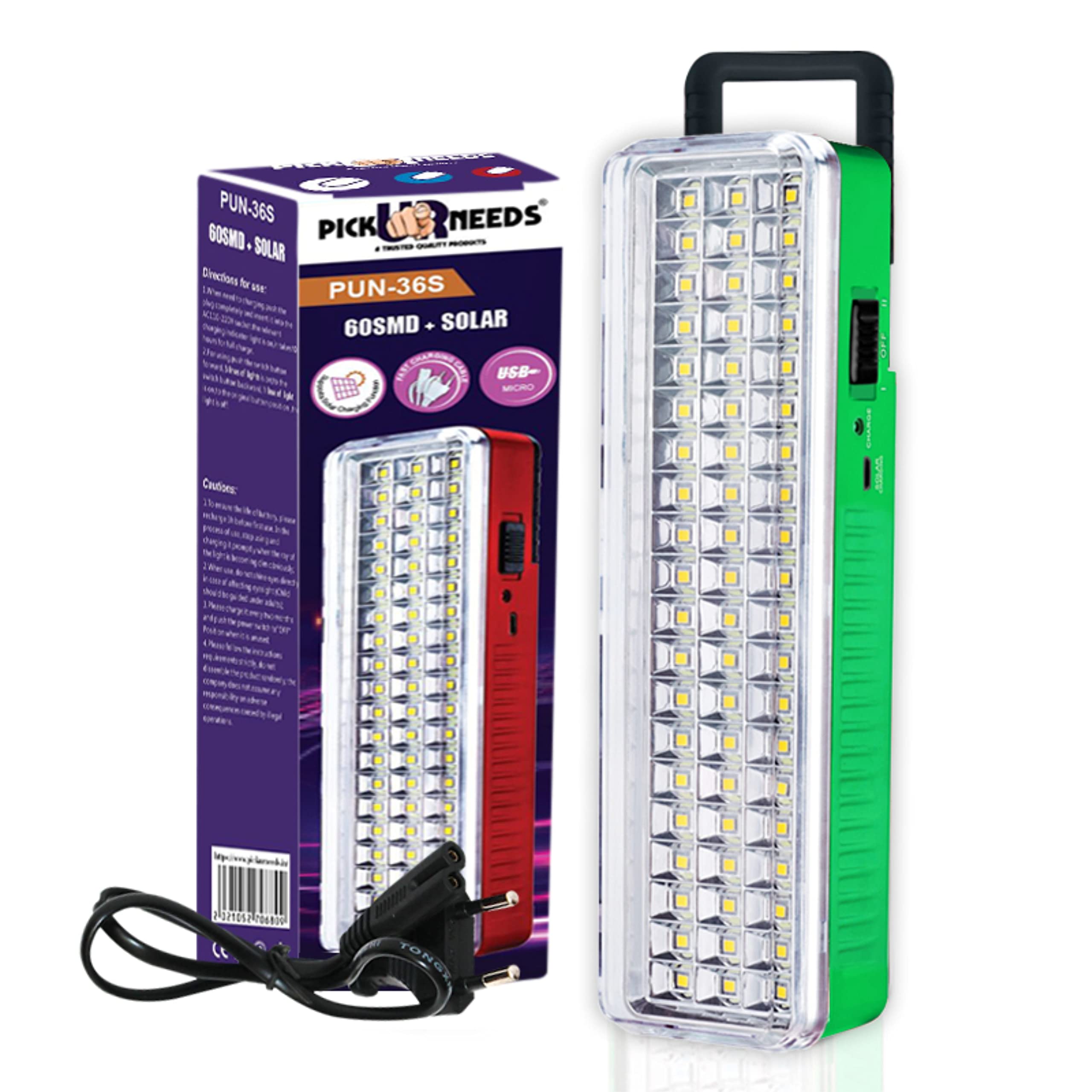 Solar Rechargeable Emergency Charging 42 LED Rechargeable Home Emergency Lantern Lamp Light