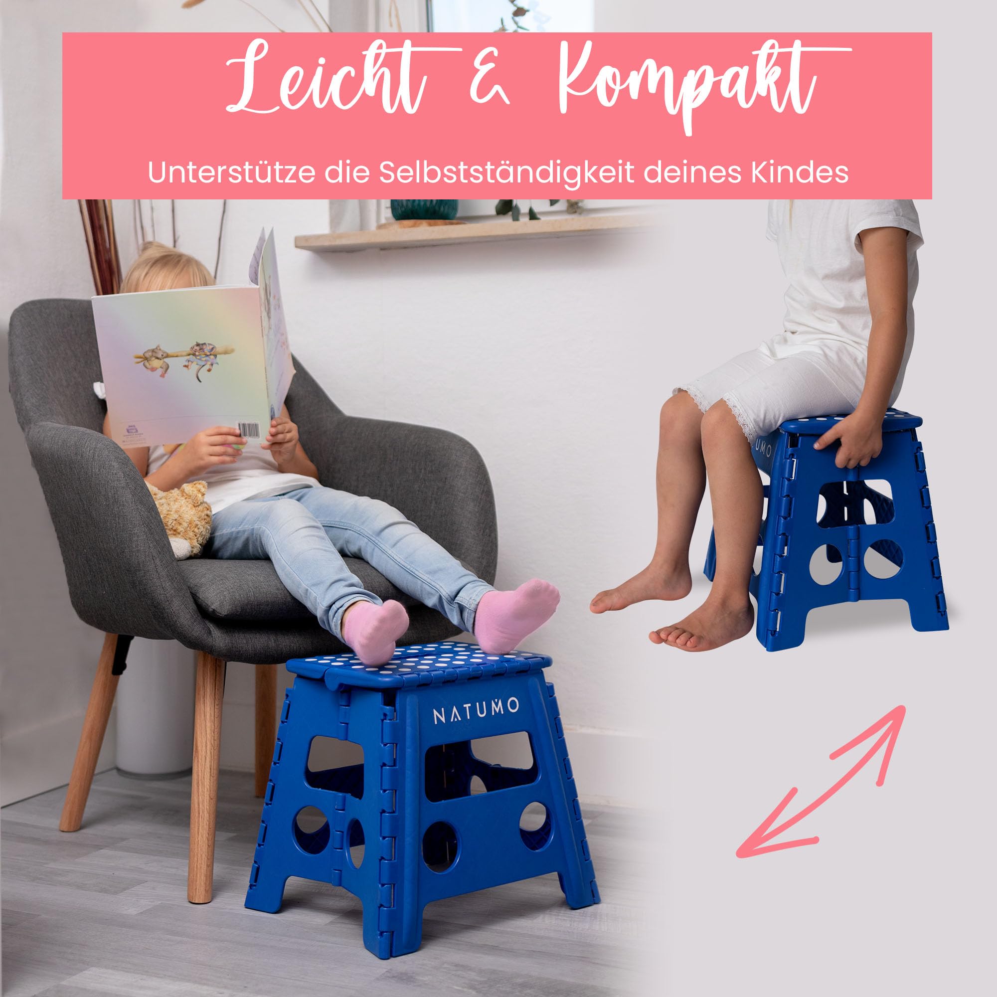 SEDIE PIEGHEVOLI IN Plastica Bambino Sgabello Pieghevole Piccolo Pieghevole EUR 15,11 - PicClick IT