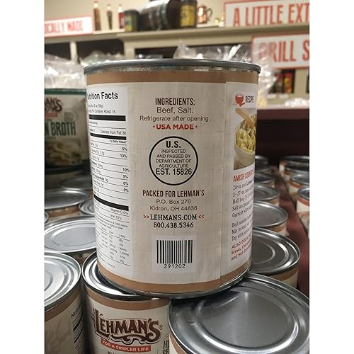 Miniatura 8 de Lehman's Carne de res enlatada lista para comer, hecha en Estados Unidos, latas de 28 onzas, caja de 12