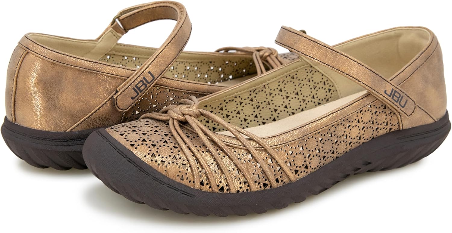 JBU Ramy Women's Comfort Casual Classic Mary Jane Flats Fashion Shoes - Image 9