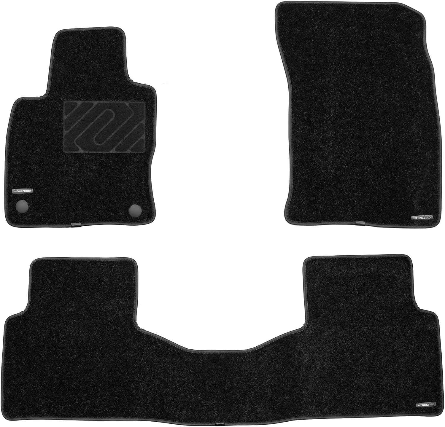 WENNEBIRD Superior Carpet Front Row Floor Mats for 2020-2026 Lincoln Corsair, 0.6-Inch Ultra-Thick, Noise-Reducing, All-Weather Waterproof Anti-Slip – 2-Pc Set