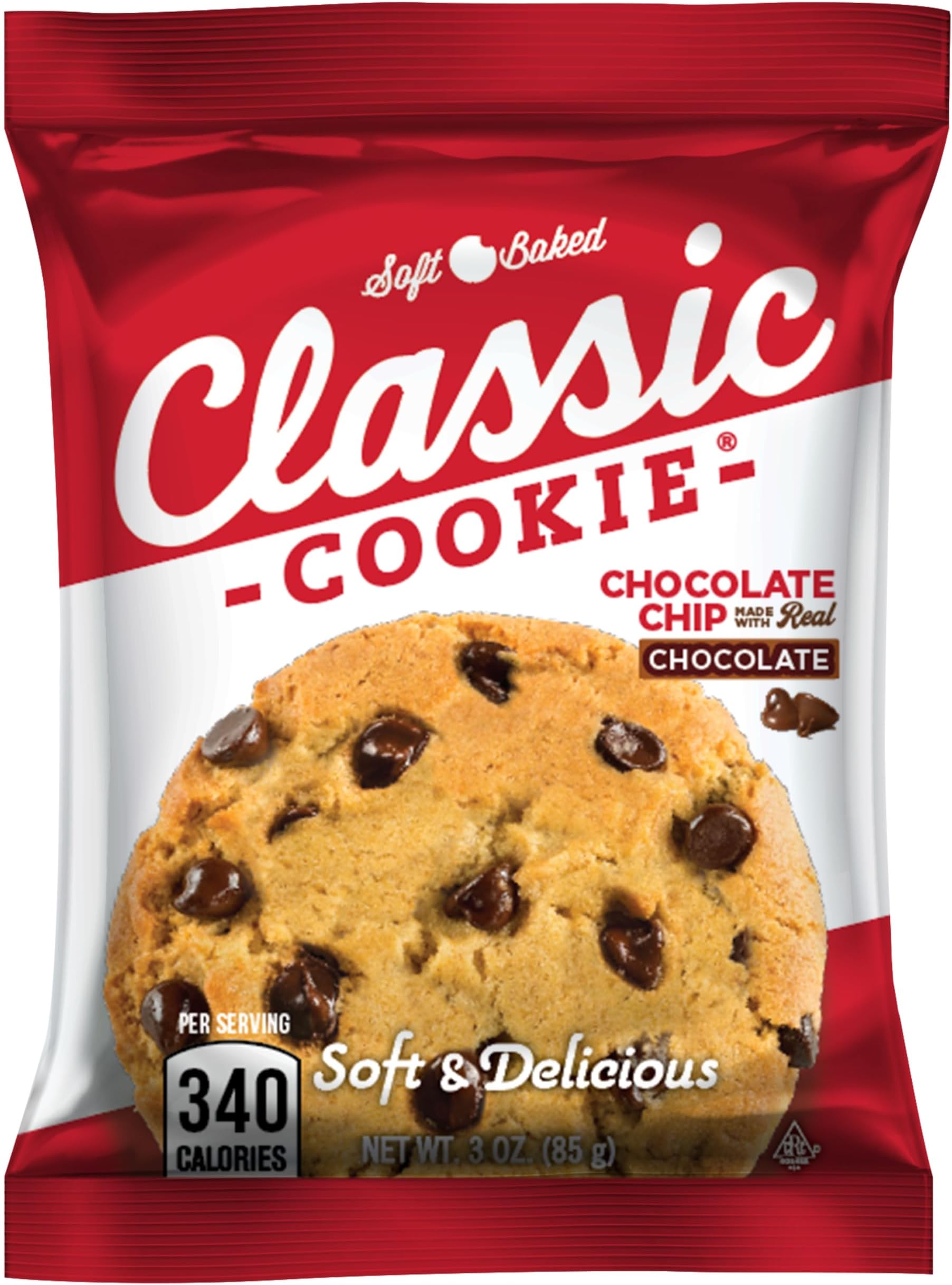 Classic Cookie, Soft Baked Cookie, Chocolate Chip 3oz, 1 Cookie