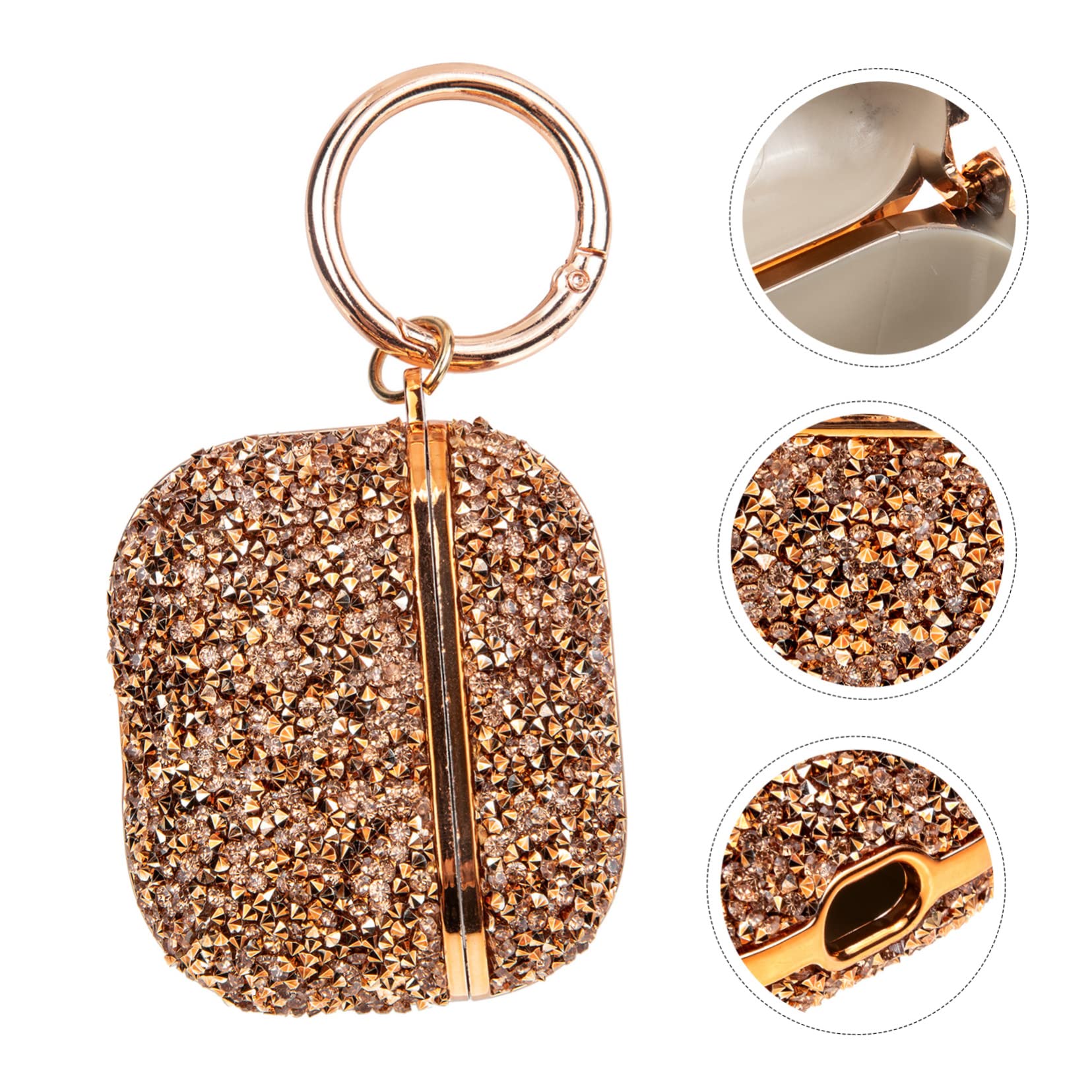 HEMOTON 4piezas Funda De Auriculares De Moda Rhinestones Protector De TPU Compatible Accesorio Elegante y Resistente Diseño y Estuche Protector para Auriculares Inalámbricos