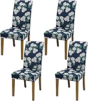 Vista 30 de Fundas para sillas de comedor, juego de 2 fundas para sillas de comedor o cocina, lavables, protectoras, para sillas Parsons, para el hogar, Beige