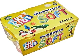 Massinha Modelar Soft com 6 Potes Acrilex