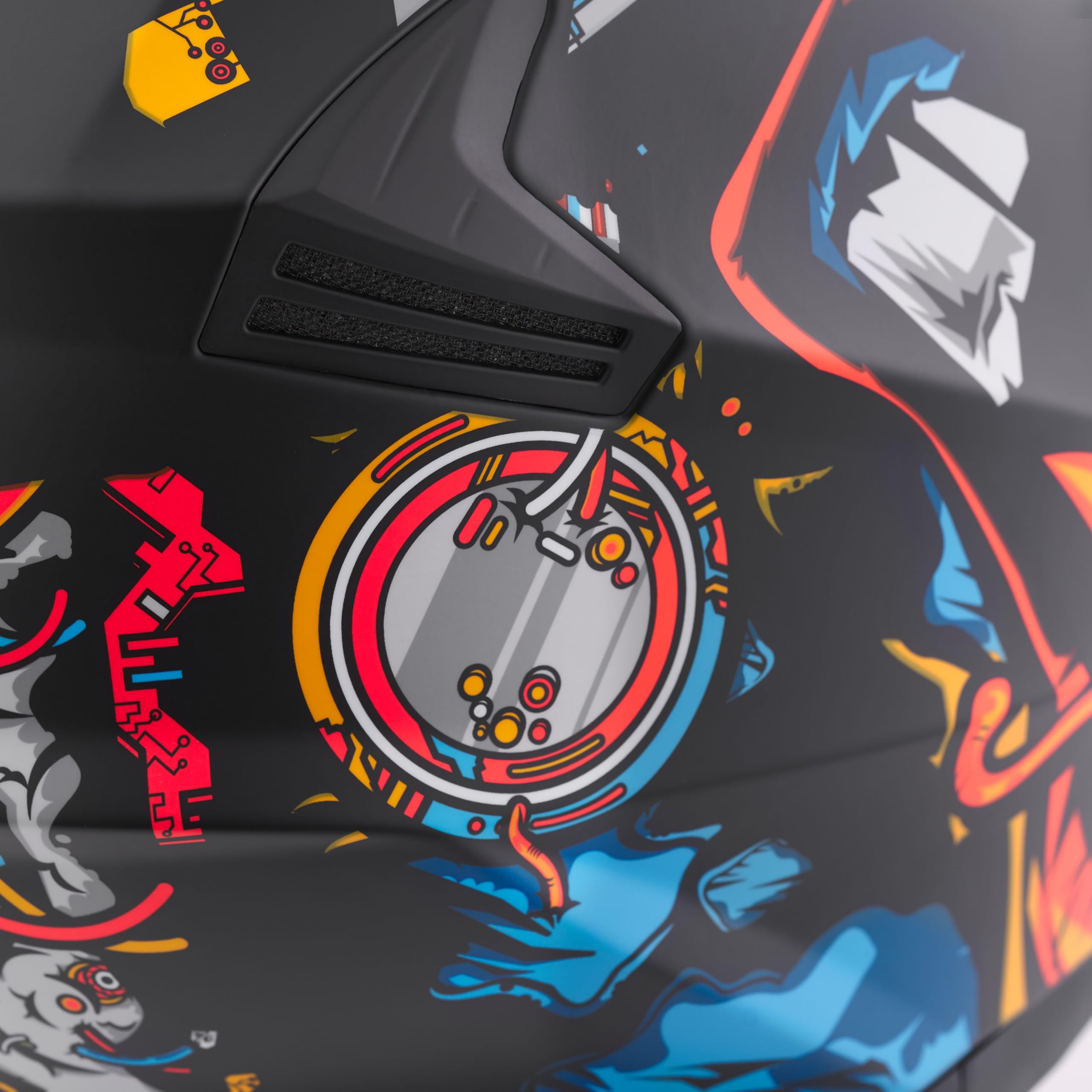 Casco Moto Modulare BHR 836 FLIP-UP, Casco Moto Apribile Omologato ECE 22.06 Con Schermo Parasole, Doppia Visiera Antigraffio e Sgancio Micrometrico, Utilizzo Touring e Cittadino, Zombie Black XS