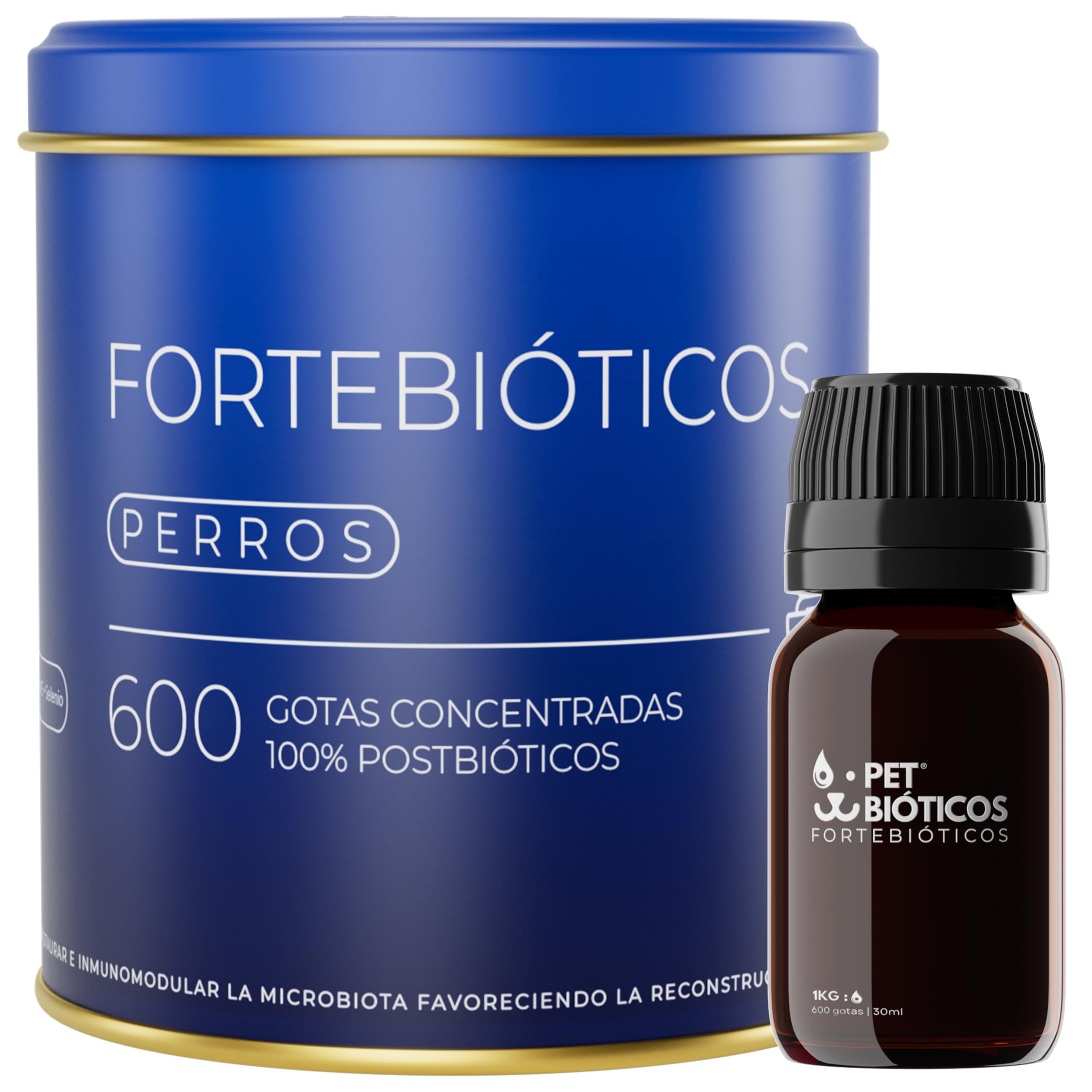 Fortebioticos Perros 600 Gotas 30 ml – Probióticos Perro Tipo Probiotico Perros en Gotas - Probioticos Perros Diarrea - Probiotics Perros - Probióticos Perros - Probiotics for Dogs
