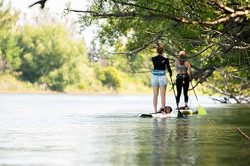 Miniatura 7 de Pelican - Maelstorm Paddle 2 en 1 para tabla de remo de pie y kayak - Remo convertible de 191 a 90.2 in, color negro