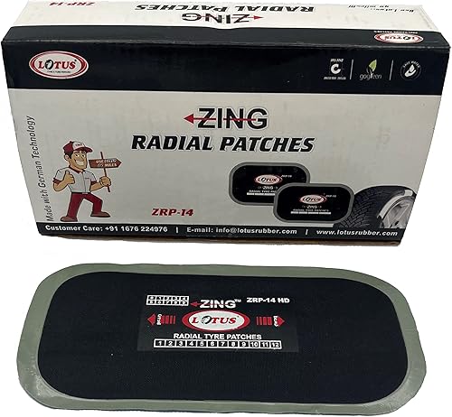 Lotus - Parches de reparación de neumáticos radiales reforzados (2-12 x 3-14)