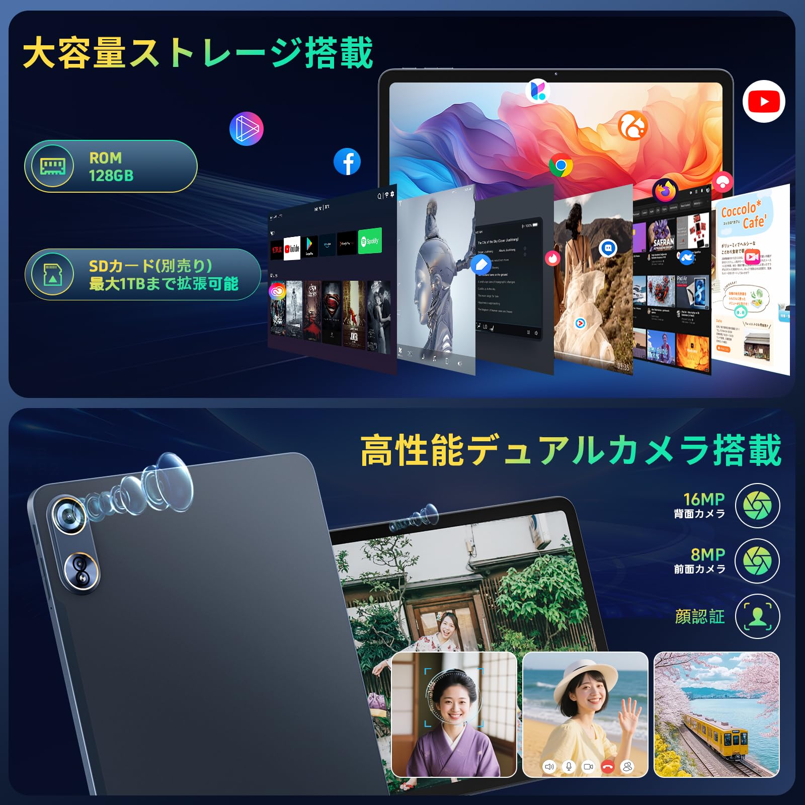 Amazon.co.jp: 【Android 15 タブレット 12インチ】Rebecco K90