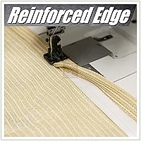 Vista 8 de ColourTree 20' x 20' x 20' Marrón Triángulo TAPT20 Toldo para Sombra de Malla con Bloqueo UV UPF50 - Comercial de Alta Resistencia - 190 GSM - 3