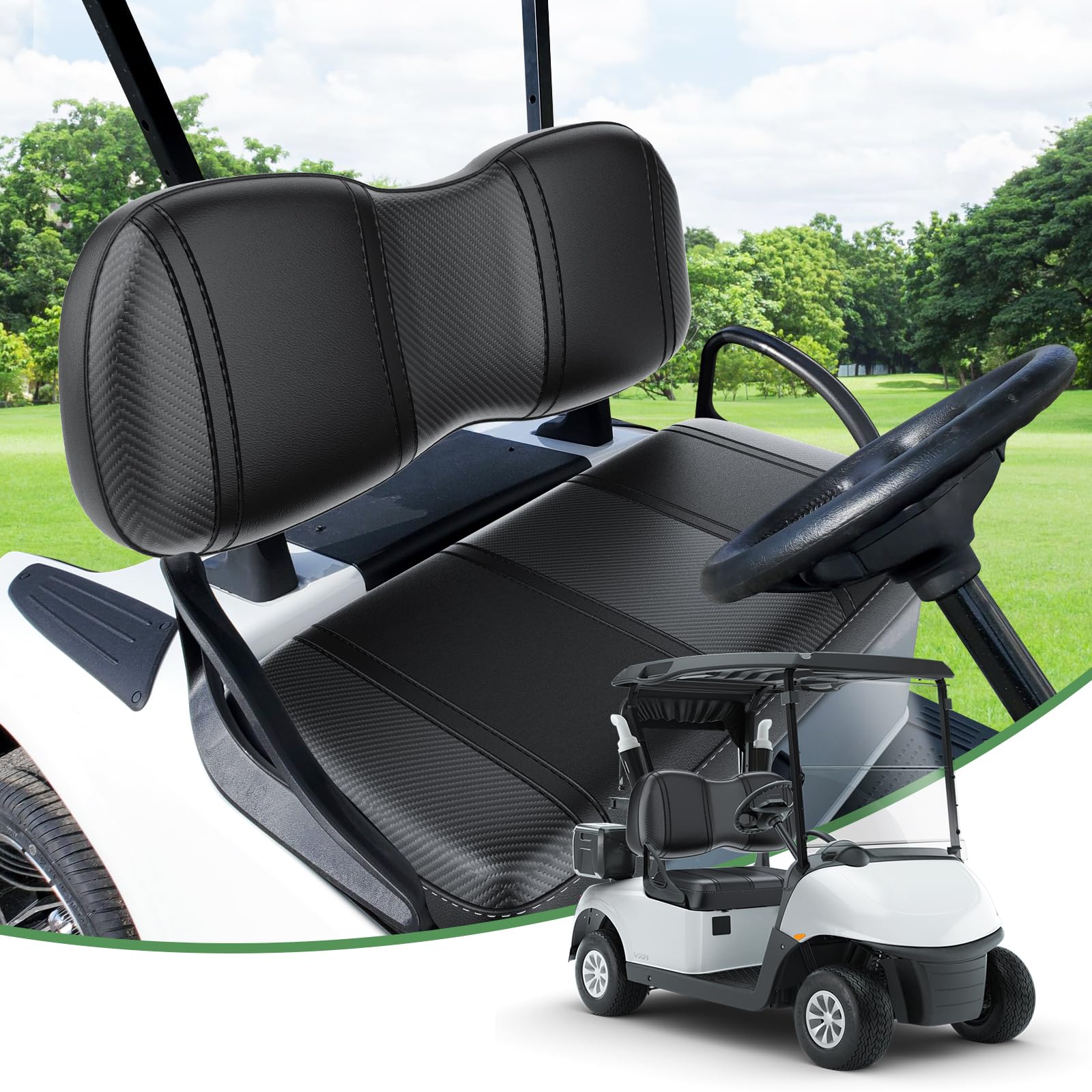 Amazon.co.jp: T TGBROS ゴルフカートシートカバー EZGO RXV用