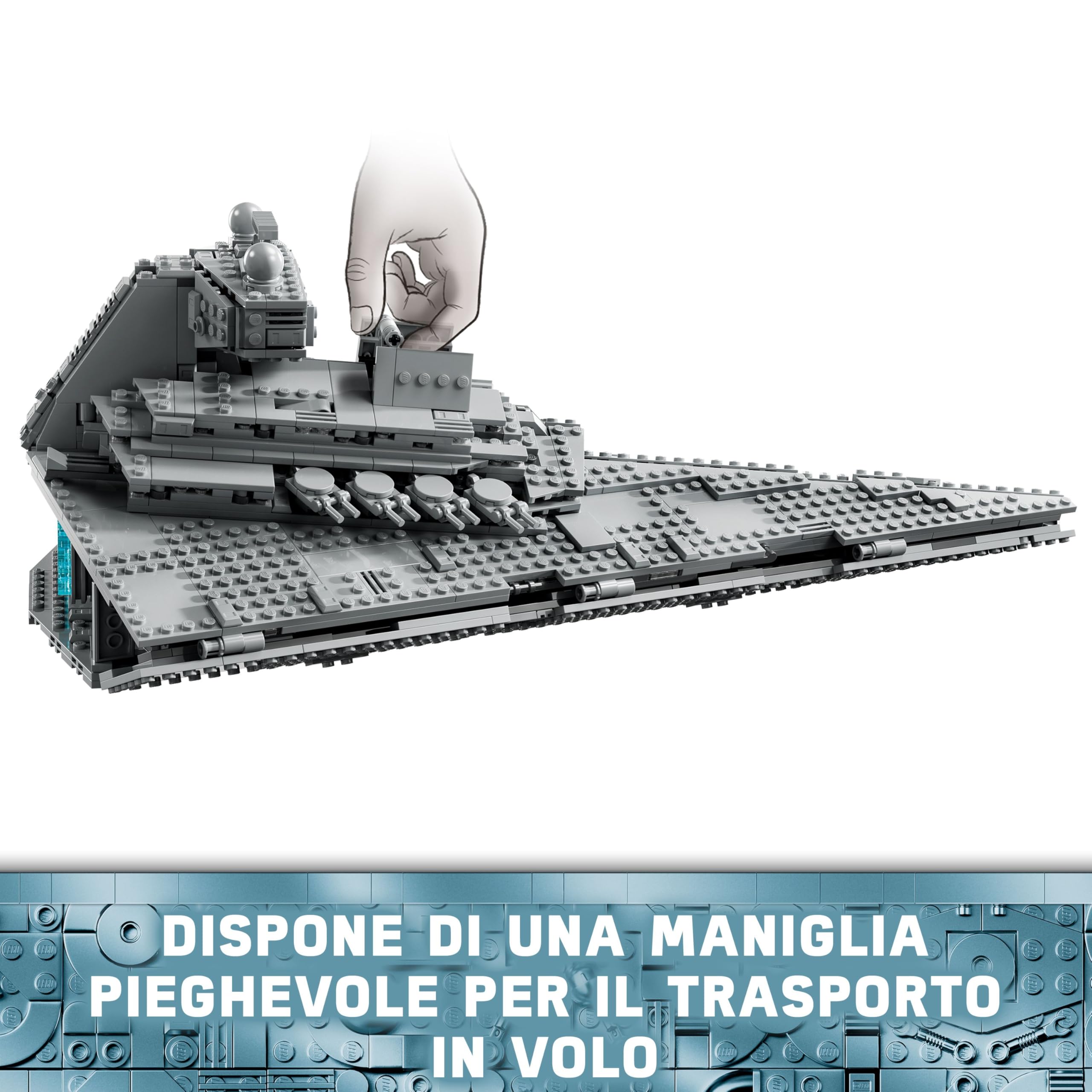 LEGO Star Wars Imperial Star Destroyer, Astronave Giocattolo da Costruire con Minifigure di Darth Vader, Giochi per Bambini e Bambine da 10 Anni, Idea Regalo da Collezione da Una Nuova Speranza 75394