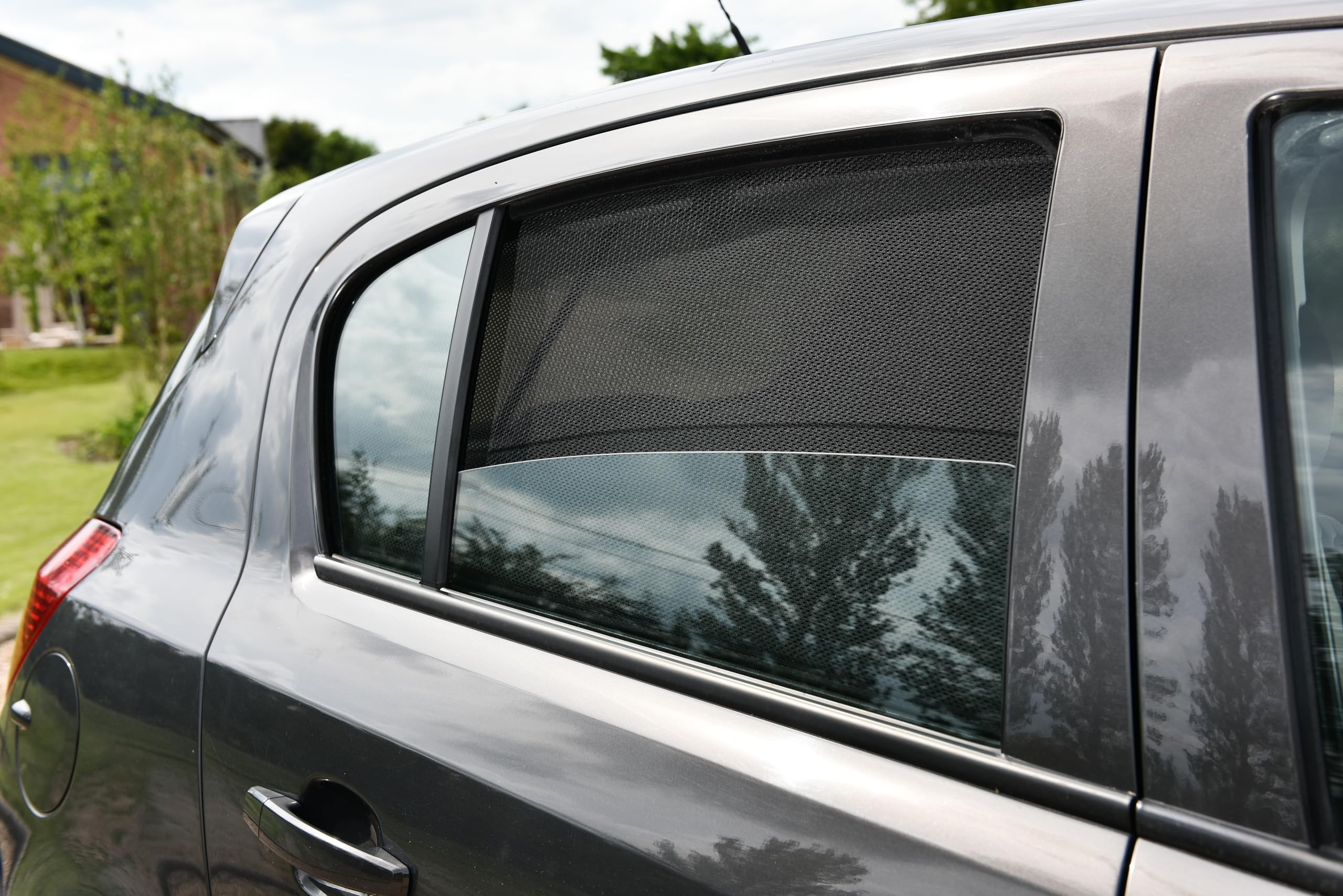 Satz Car Shades kompatibel mit Opel Corsa D 5 türer 2006-2014 & Corsa E 5 türer 2014- exkl. Facelift (4-teilig)