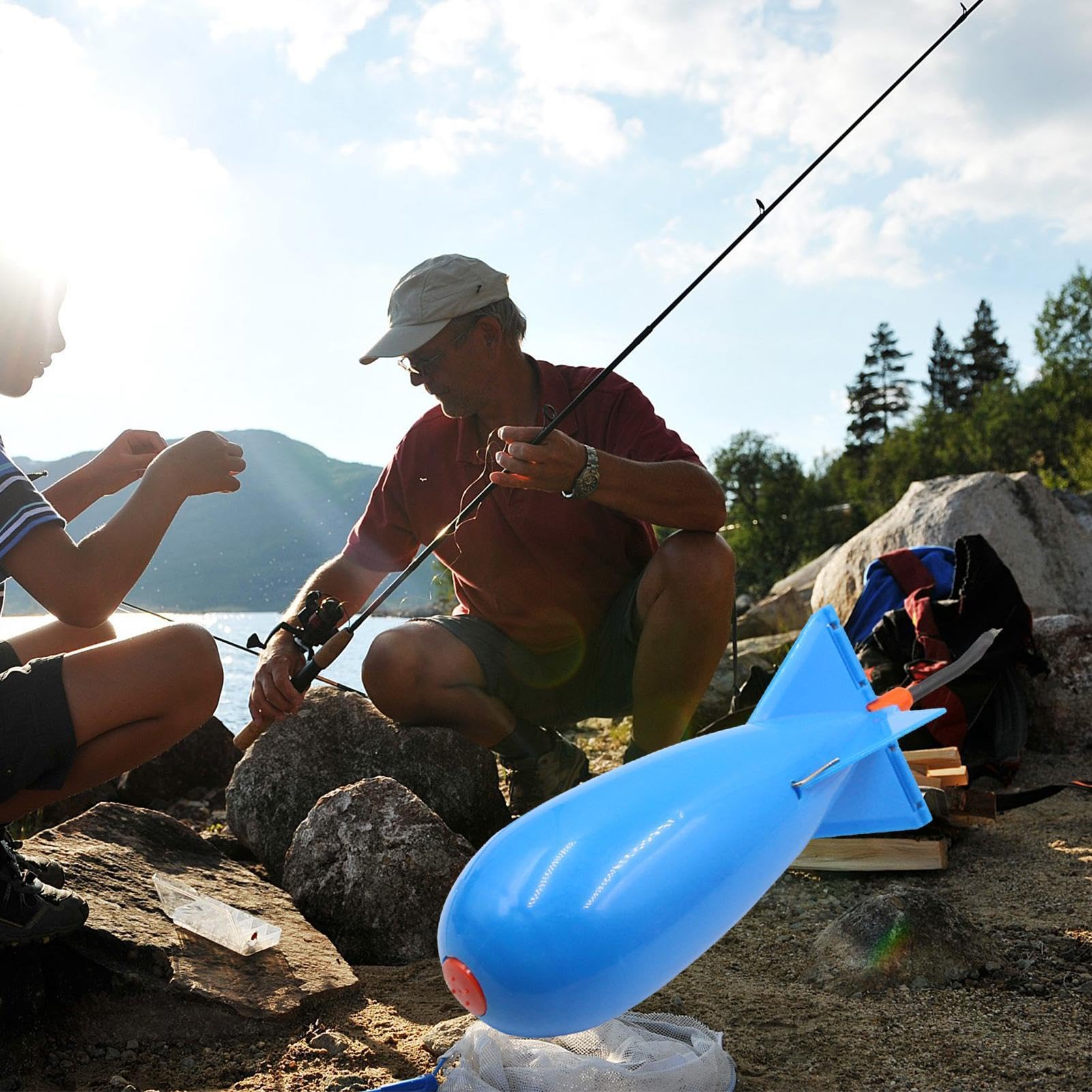 Karpfen-Angeln Futterrakete - Schwimmender Köderbehälter Für Köderwurf