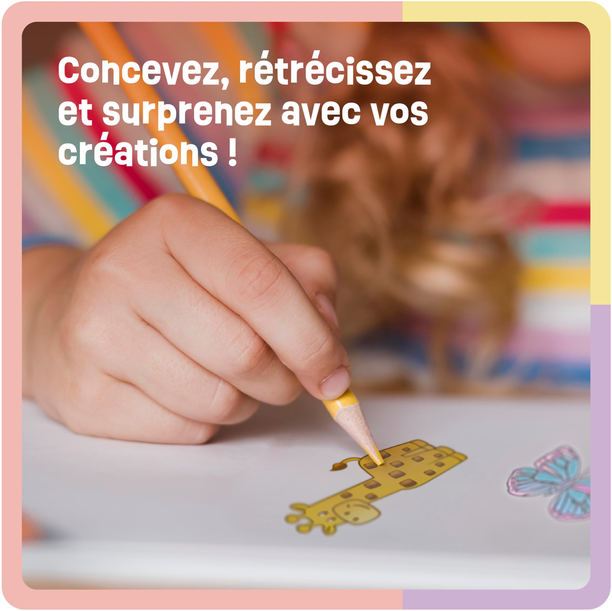 Smowo Lot de 20 films plastique fou magique A4 mat thermorétractable transparent bricolage