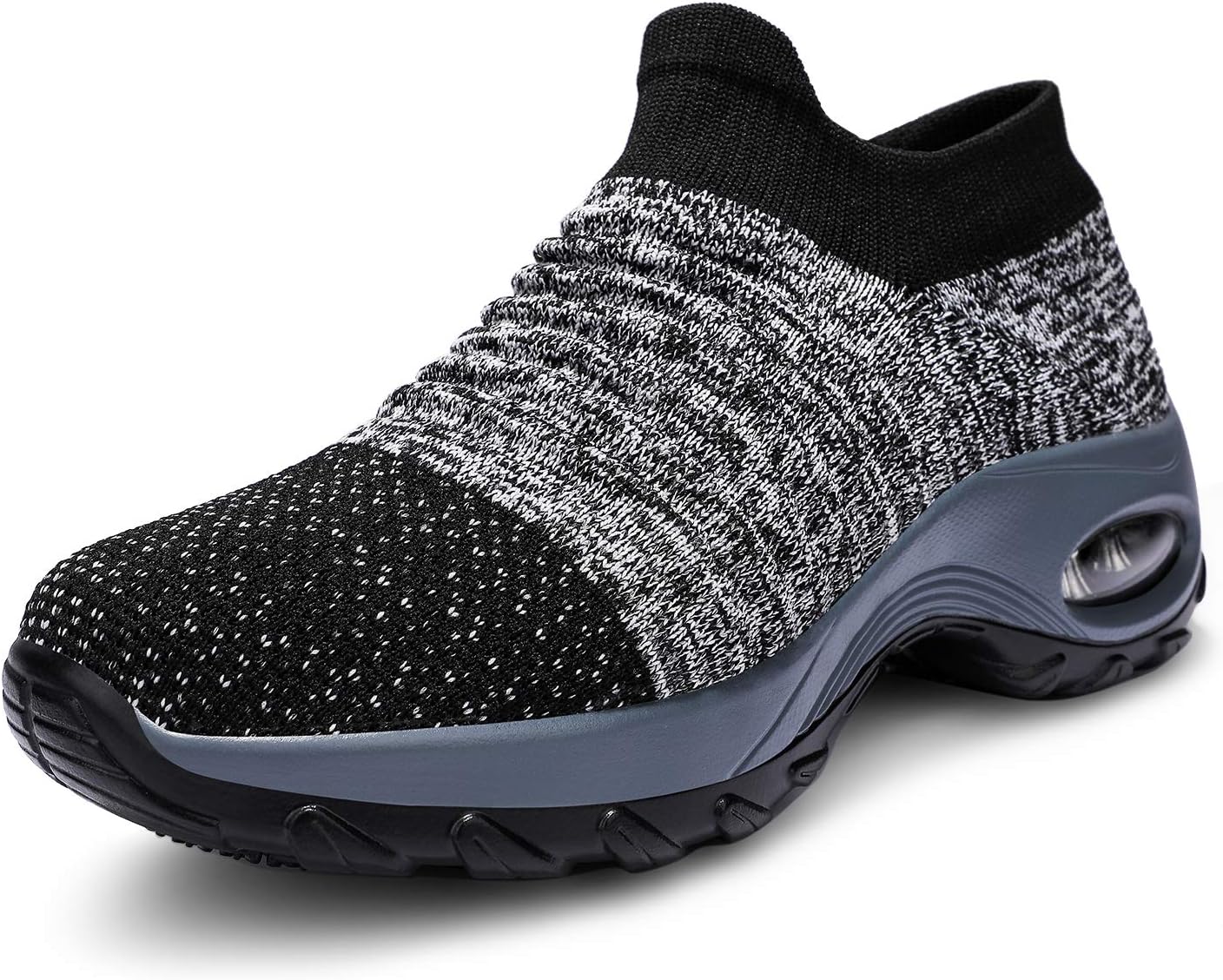 ANLUKE Women's Non Slip Walking Shoes Breathable Mesh Slip On Work