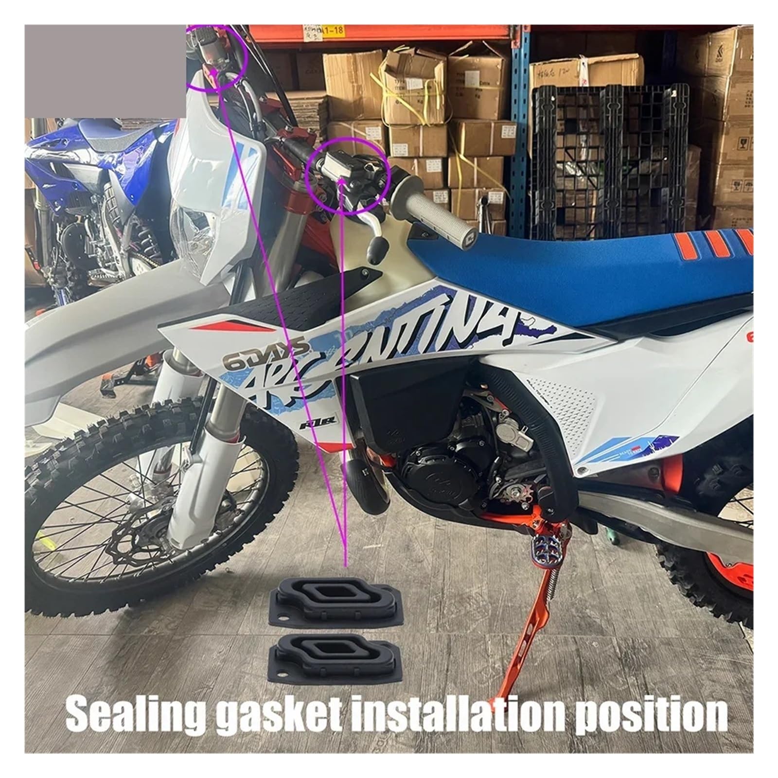 Guarnizione pompa frizione anteriore e freno a mano compatibile EXC EXCF XC 125 250 300 350 450 500 CC
