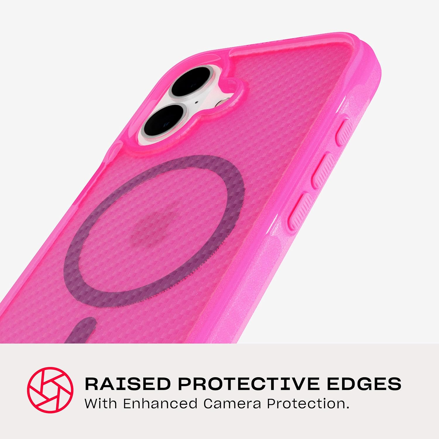 Tech21 EvoArmor for iPhone 16 Compatible with MagSafe - Impact Protection Case 21x Military Standard Tested in Pink