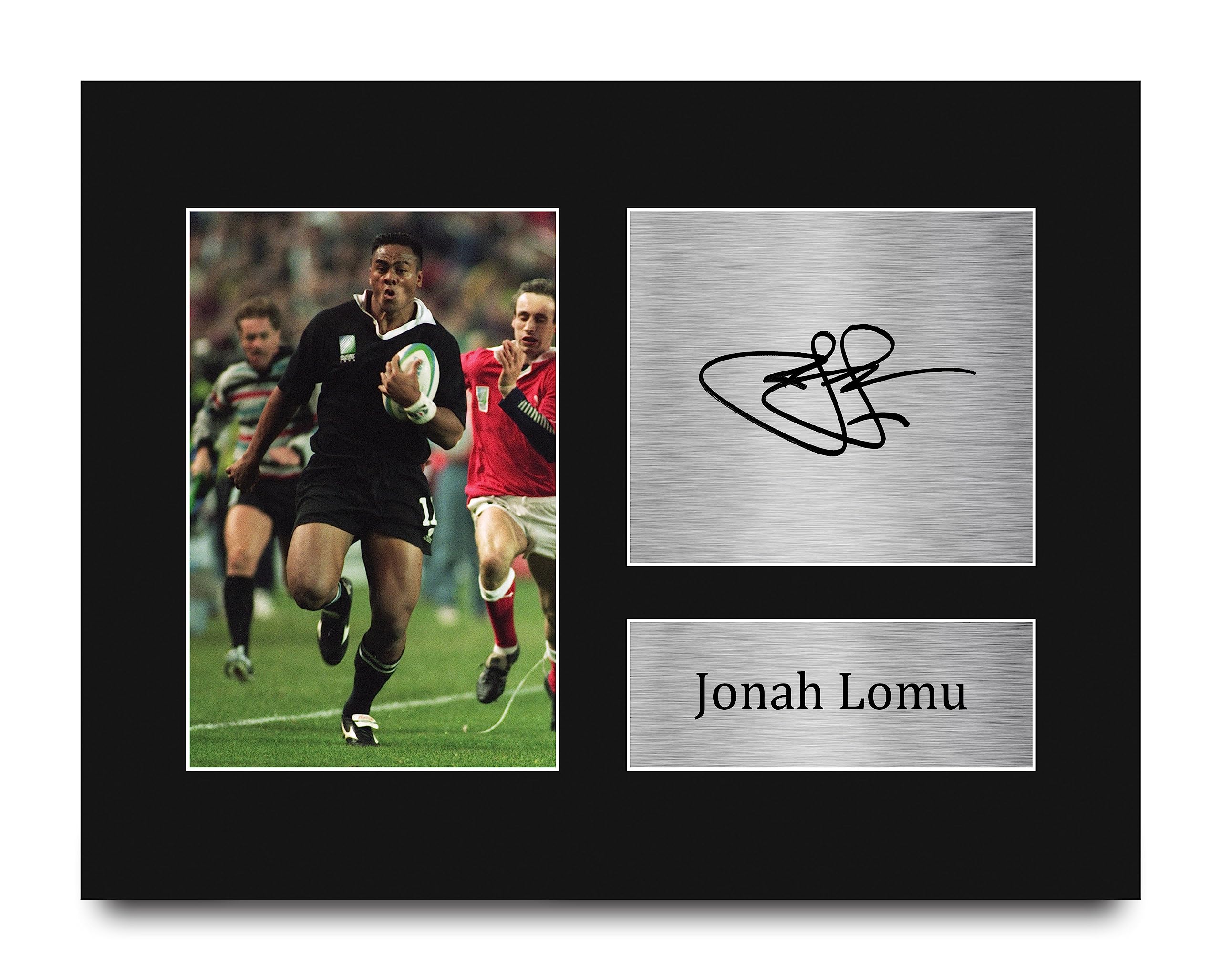 ジョナロムー直筆サイン　オールブラックス（Jonah Tali Lomu） Amazon.com: HWC Trading Jonah Lomu Gifts Signed Printed