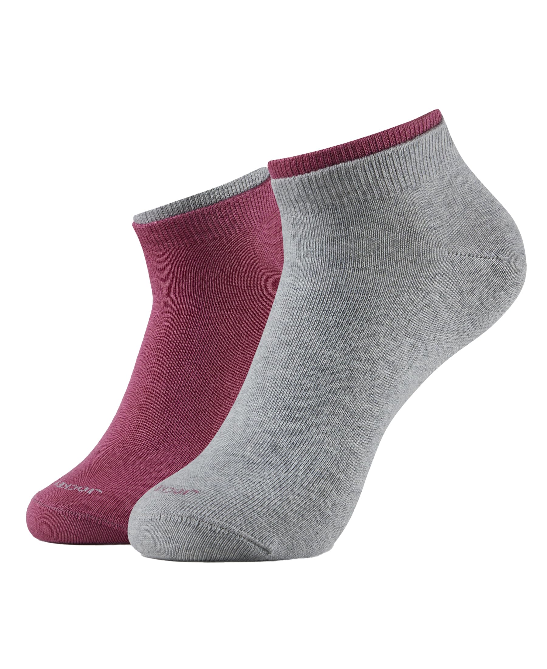 Jockey 7491 Women's Compact Cotton Stretch Solid Low Show Modern Socks with Stay Fresh Treatment (Pack of 2)