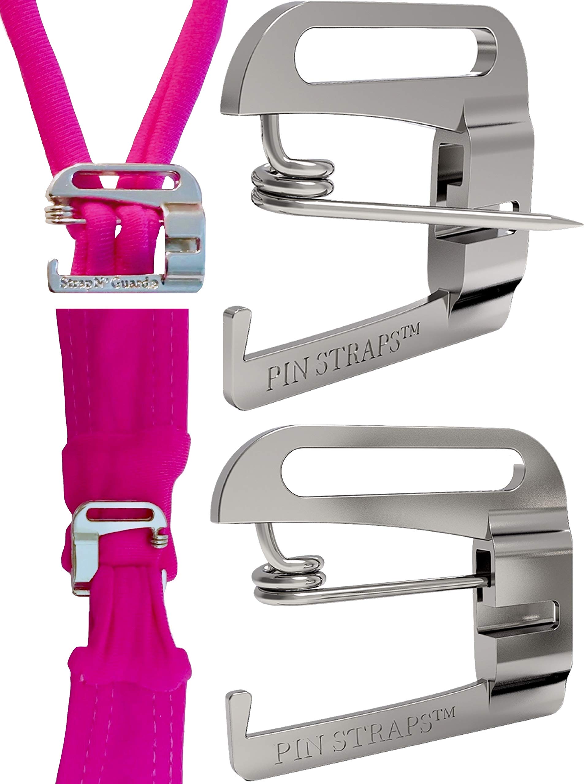 No Sew, Metal Swimsuit Bra Hooks, Lingerie Hook Replacement, Slide Hooks by Pin Straps (2)