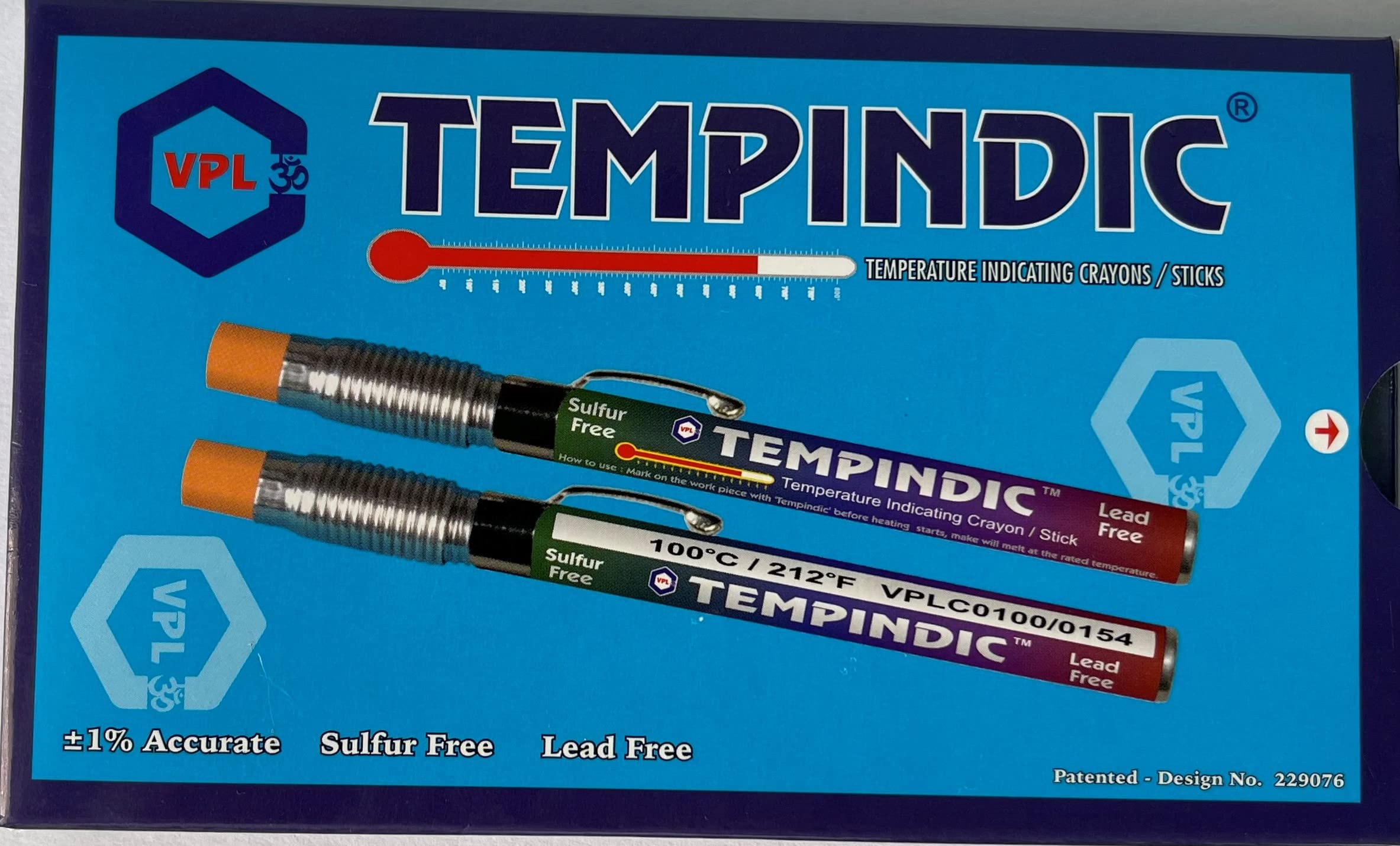 TEMPINDIC Temperature Indicating Sticks | Crayons | Chalks (VPLC0190 | 190C | 374F) (Pack of 10) 3