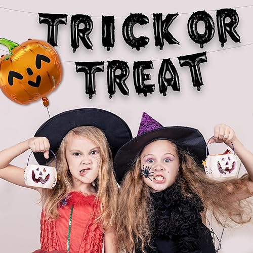 Miniatura 30 de HOUSE OF PARTY Juego de globos de fantasma de Halloween, globos de aluminio de 20 pulgadas para decoraciones de fiesta de feliz día de abucheo