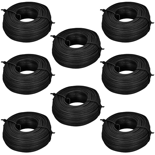 Rollo de alambre para amarrar varillas corrugadas, calibre 16, aproximadamente 330 pies, acero industrial recocido negro, marca VIRTIONZ miniatura 2