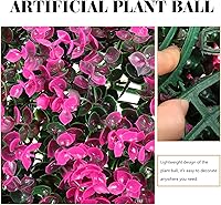 Vista 4 de MAGICLULU Bolas de topiario artificiales para plantas artificiales, bolas decorativas de boj sintético, bola de topiario artificial de 13.8 in