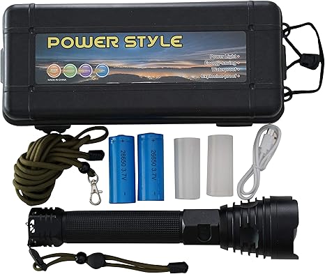 Rechargeable Tactical Flashlight Emergency Batteries Photo