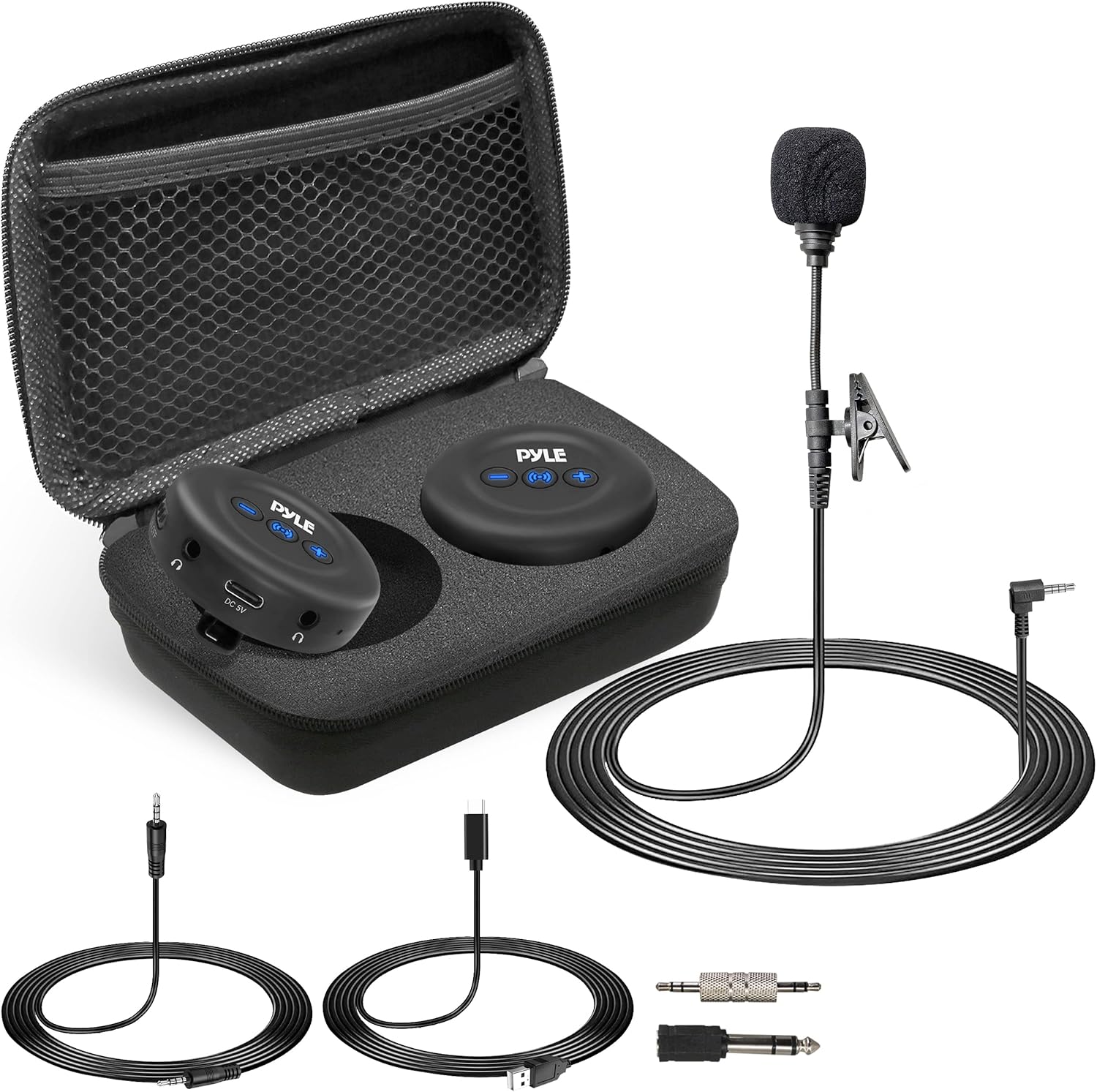 PyleUsa Wireless LowLatency Transmitter / Receiver Set for Presentations