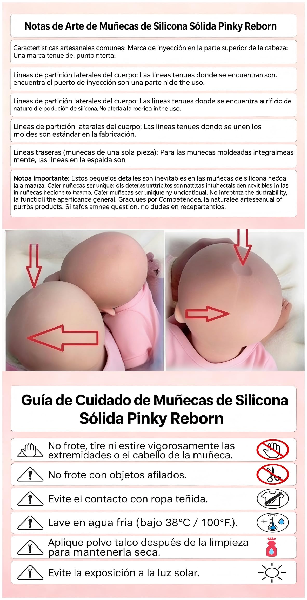 Pinky Reborn Muñeca Bebé Recién Nacido Silicona Completa 12 Pulgadas Hecha A Mano Pintada con Ropa Y Biberones Juego para Niños Y Niñas