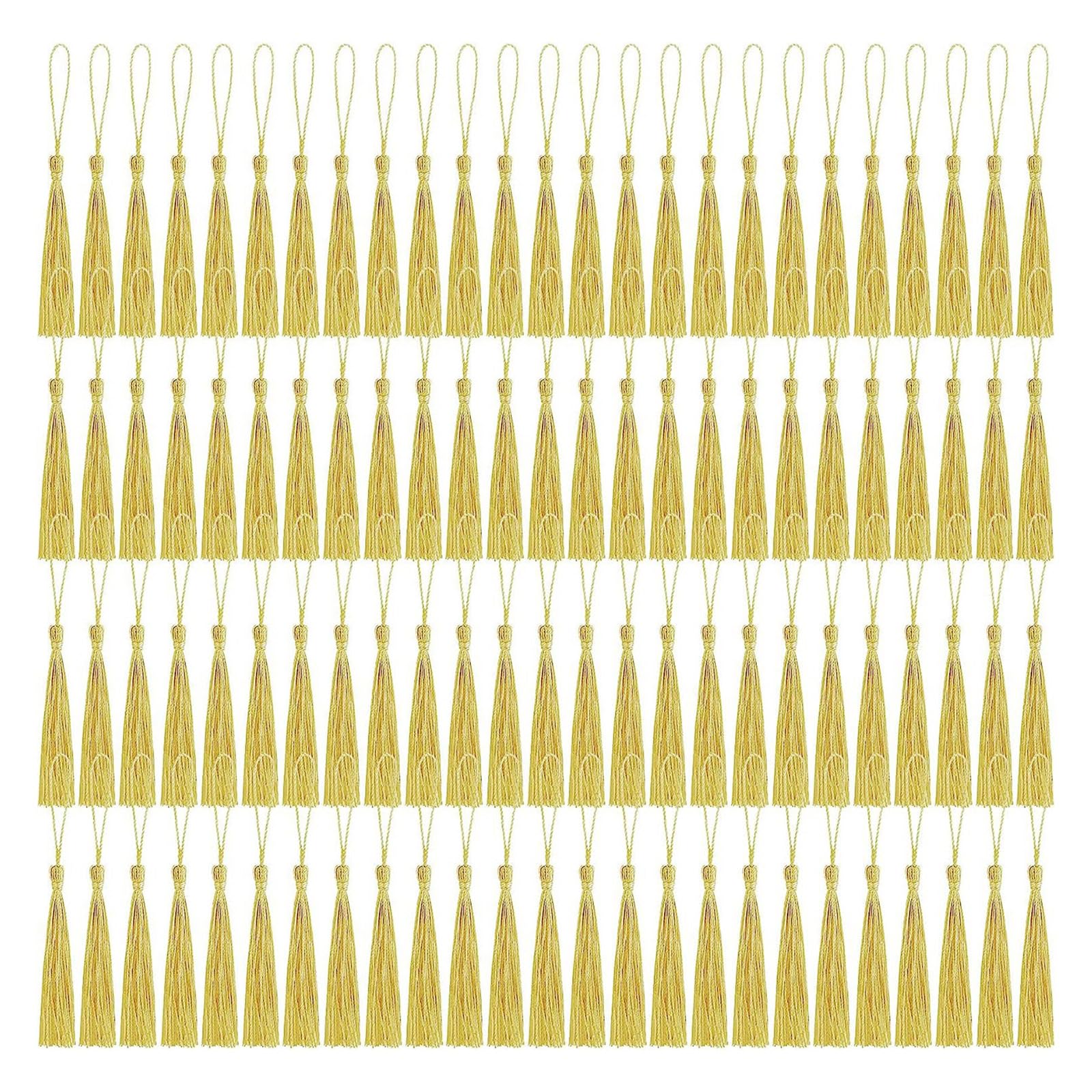 GTYLF Sturdy Polyester Decorative Tassels Pack for Curtains Pillows Bags Crafting Supplies Polyester Tassels Fringe Trim Fringe for Curtains