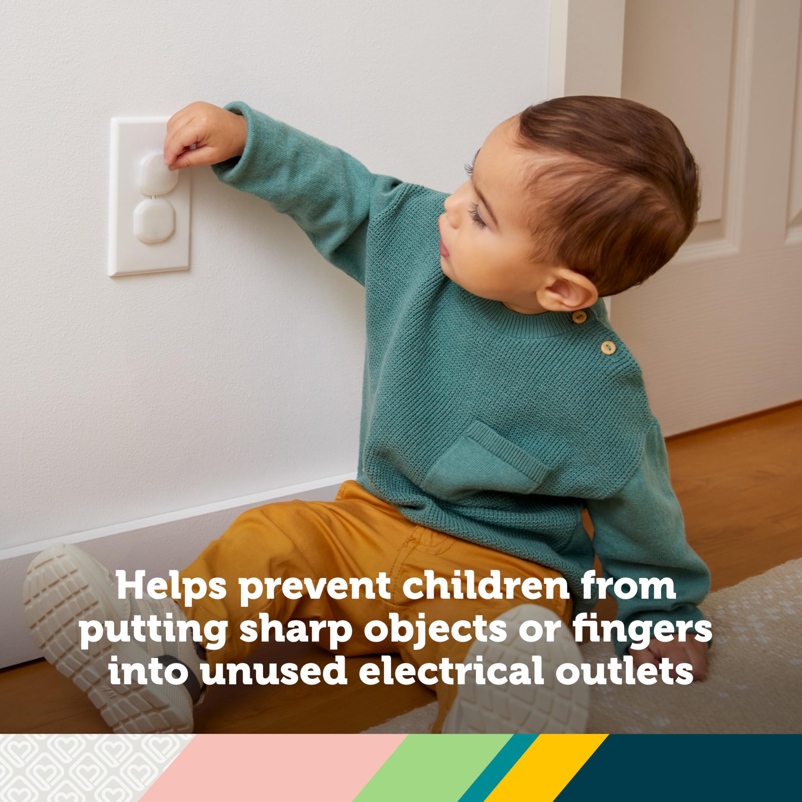 Safety 1st Coperture per prese elettriche a prova di bambino, prese di sicurezza, a prova di bambino, confezione da 72