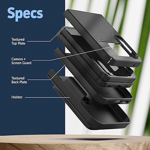 Miniatura 5 de Encased Funda de cinturón para Samsung Galaxy Z Flip 4 con clip de funda serie DuraClip (Z Flip4)