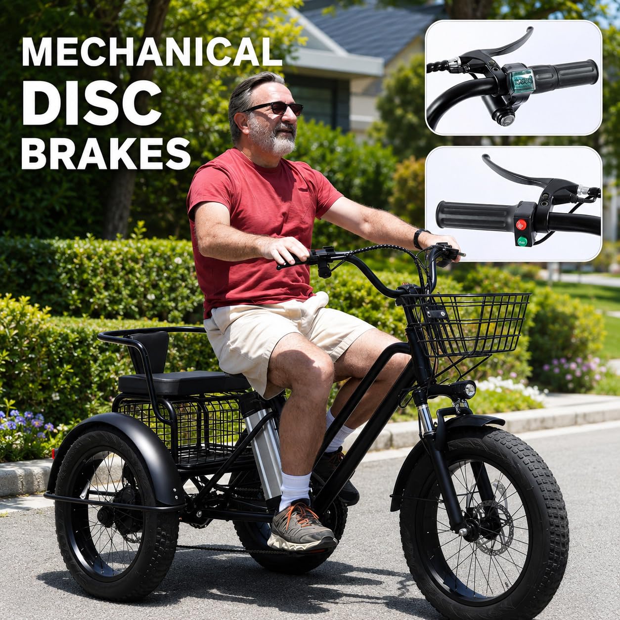 Tricycle électrique pour Adultes - Charge 200Kg B
