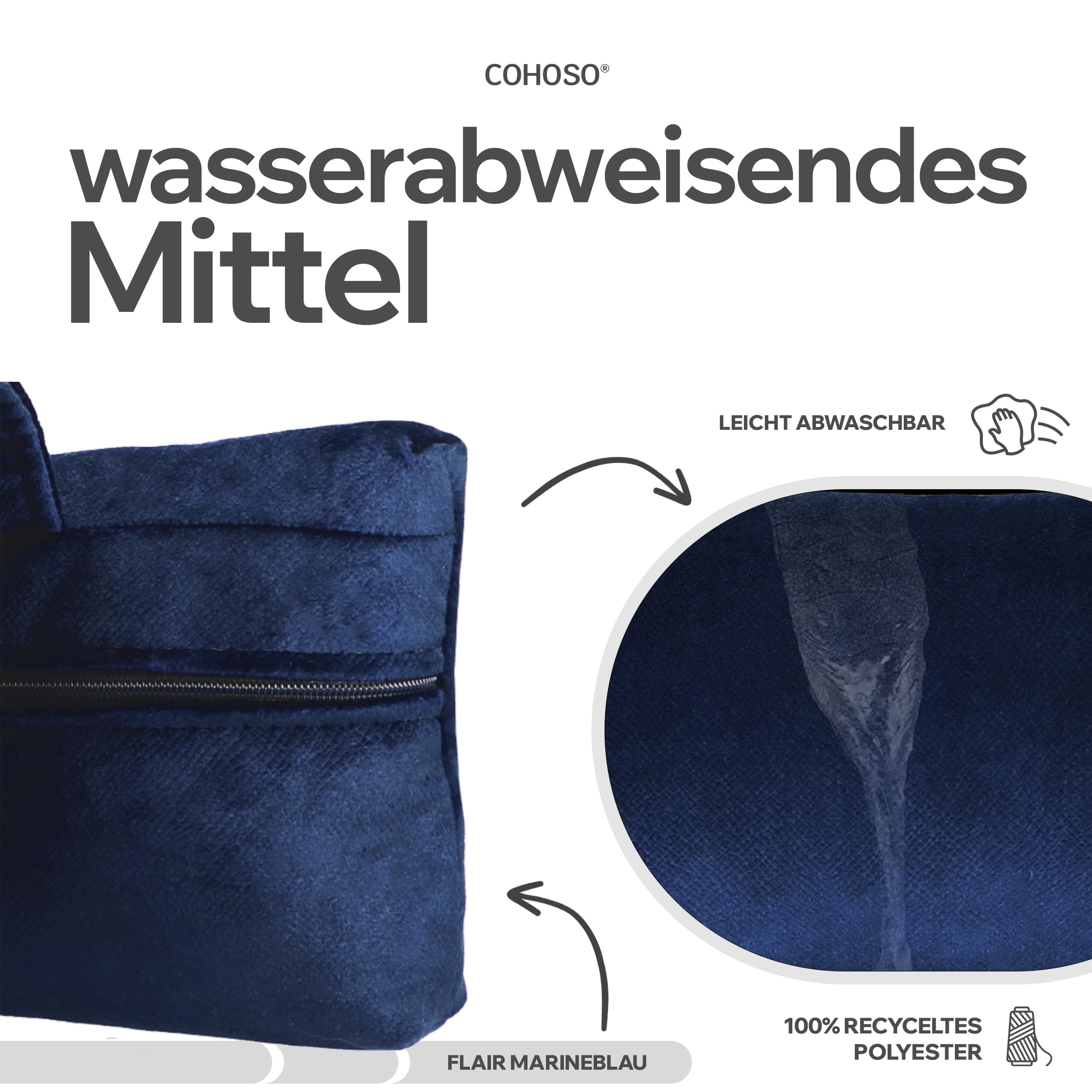 COHOSO Nackenkissen mit Gegengewicht - Ergonomisches Nackenstützkissen, Höhenverstellbar für Sessel Sofa Couch