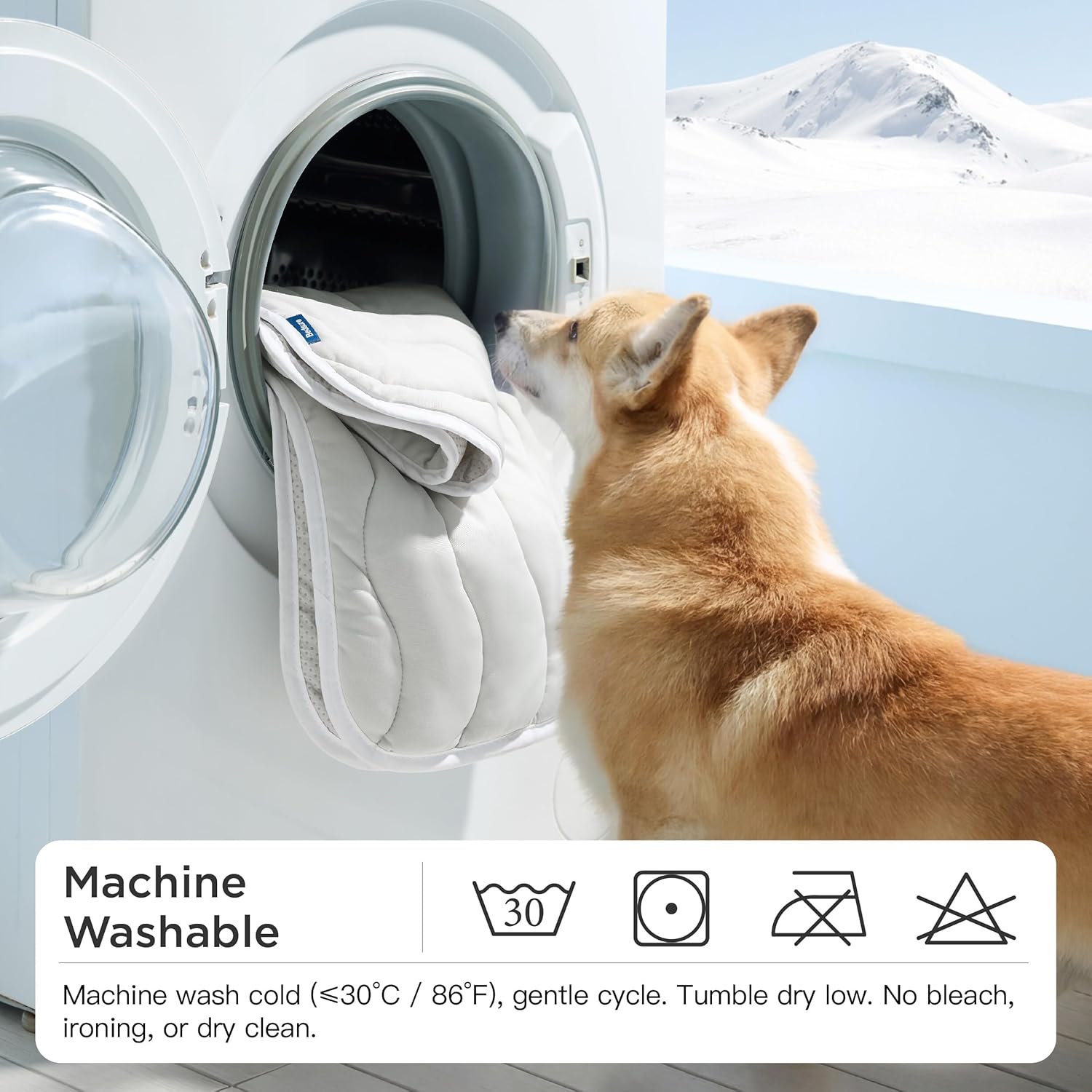 Bedsure Cooling Dog Mat Extra Large - Q-Max>0.4 XXL Thin Breathable Crate Pad Indoor for Pets With Chill Cool Fiber and Non-Slip Bottom，Portable Washable Kennel Cold Mat in Outdoor Summer, 48x30, Grey