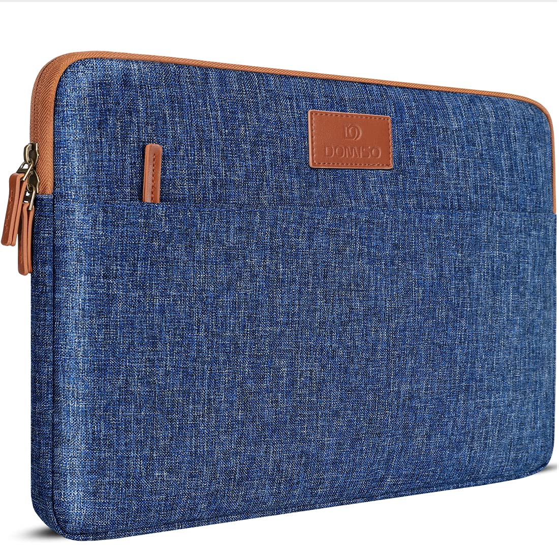 DOMISO Laptop Sleeve Canvas Case Tablet Bag Protect Computer Pouch Skin Cover 13.3" Laptops / 13" MacBook Pro blue LP10-13L_US