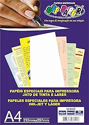 Off Paper Vergê Papel Texturizado para Impressora Pacote com 50 Folhas, Branco, A4